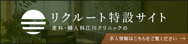 リクルート特設サイト産科・婦人科江川クリニックの求人情報はこちらをご覧ください